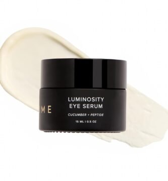 Dime Beauty Luminosity Eye Serum - Caffeine Eye Cream for Dark Circles and Puffiness with Vitamin C, Peptides and Goji Berry, Brightening De-Puffing...